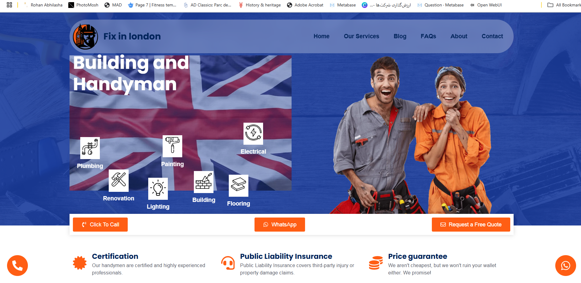 خدمات ساختمانی FIX IN LONDON